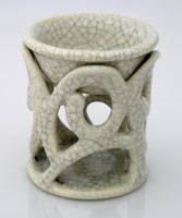 crackled stoneware diffuser, difusor de ceramica crackelada