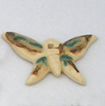 buterfly ceramic bead, mariposa ceramica para collar