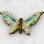 buterfly ceramic bead, mariposa ceramica para collar