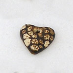 small spoted ceramic heart, pequeo corazon ceramico con manchas