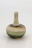 arabic shape mini porcelain bottle, botellita mediana forma arabesca en porcelana