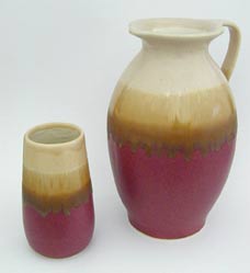 large pitcher and glass sample, muestra de jarra grande y vaso